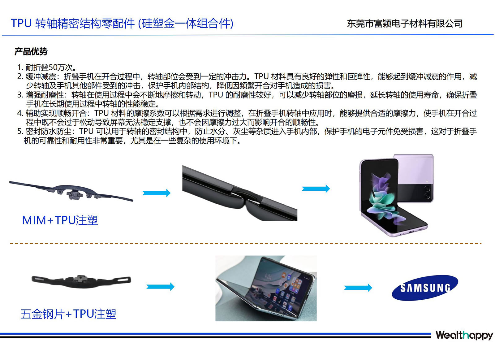 tpu 회전축 정밀구조 부속품 (실리콘 & 골드 일체형 부품)